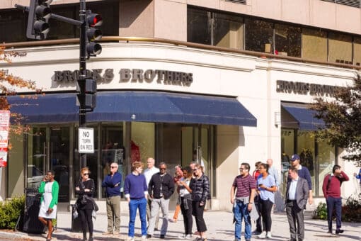 1201 CT_People gathering Brooks Brothers crosswalk-web